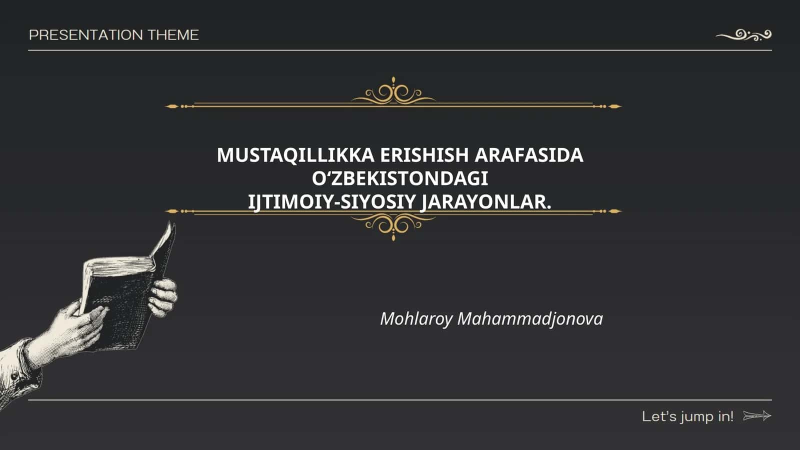 MUSTAQILLIKKA ERISHISH ARAFASIDA O‘ZBEKISTONDAGI IJTIMOIY-SIYOSIY JARAYONLAR