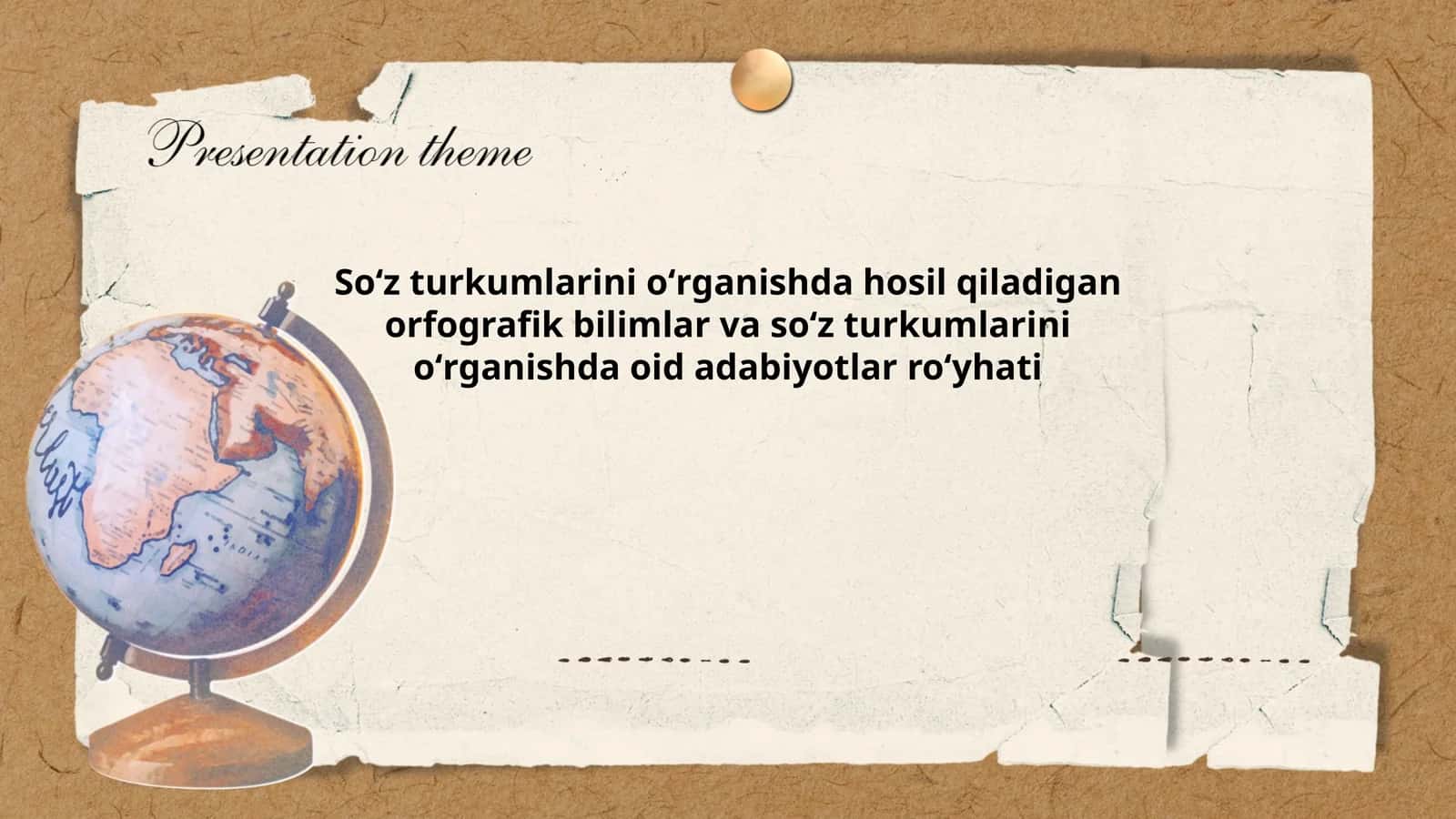 Soʻz turkumlarini oʻrganishda hosil qiladigan orfografik bilimlar va soʻz turkumlarini oʻrganishda oid adabiyotlar roʻyhati