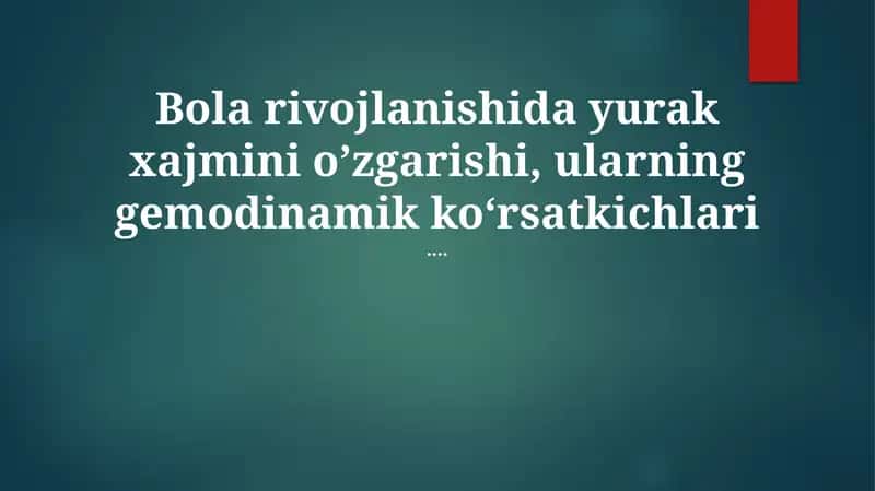 Bolalik/o'smirlik davridagi jismoniy faollik va o'sish tezlashuvi