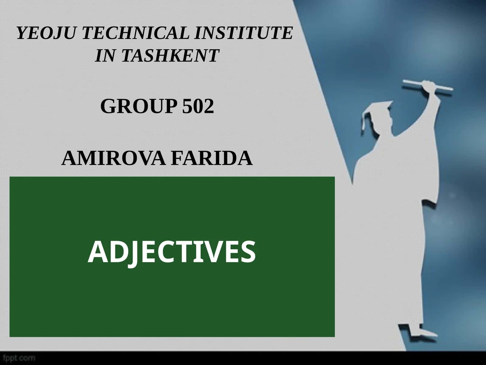ADJECTIVES