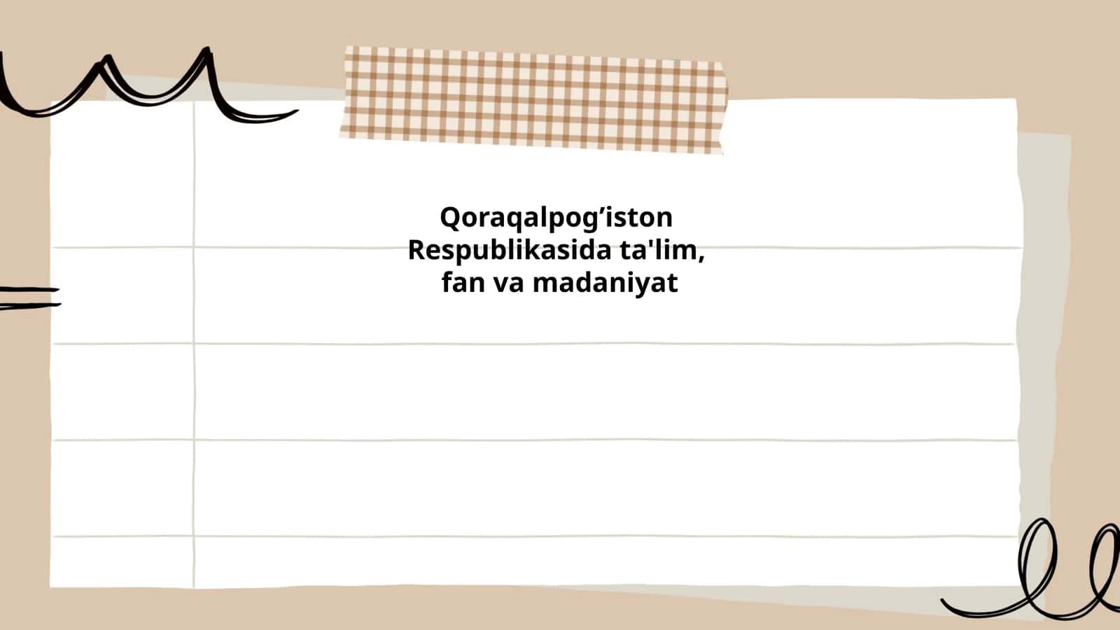 Qoraqalpog’iston Respublikasida ta'lim tizimi