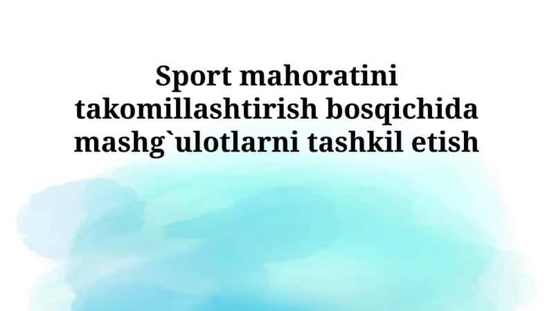 Umumiy jismoniy tayyorgarlik