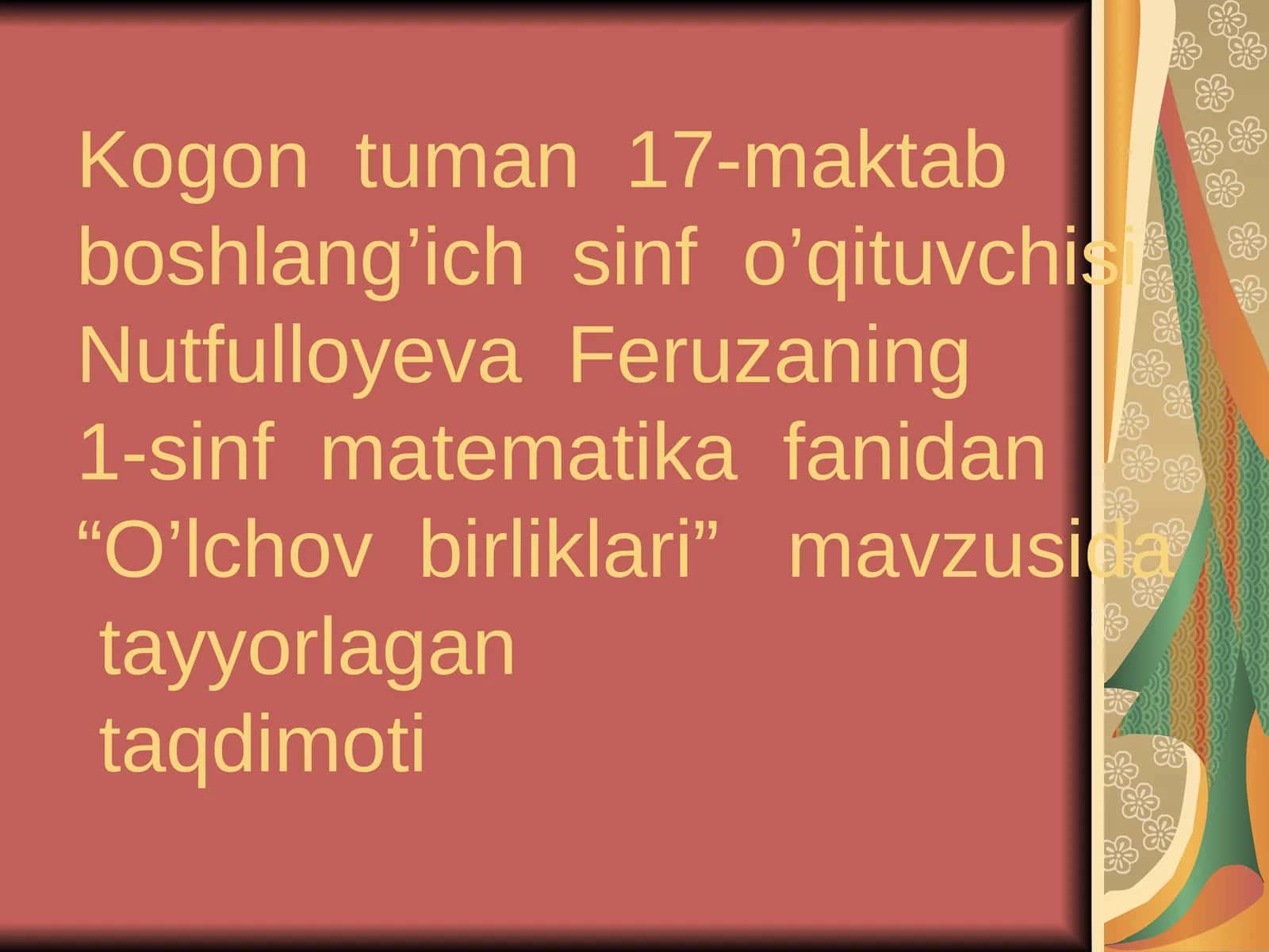 O'lchov birliklari