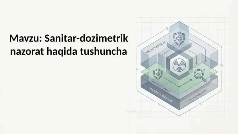 Sanitar-dozimetrik nazorat haqida tushuncha
