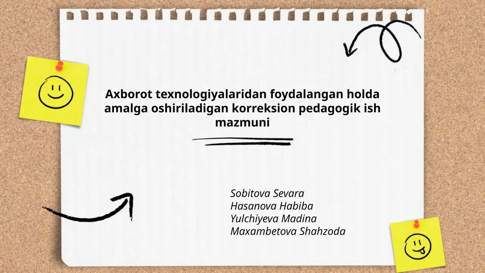Axborot texnologiyalaridan foydalangan holda amalga oshiriladigan korreksion pedagogik ish mazmuni