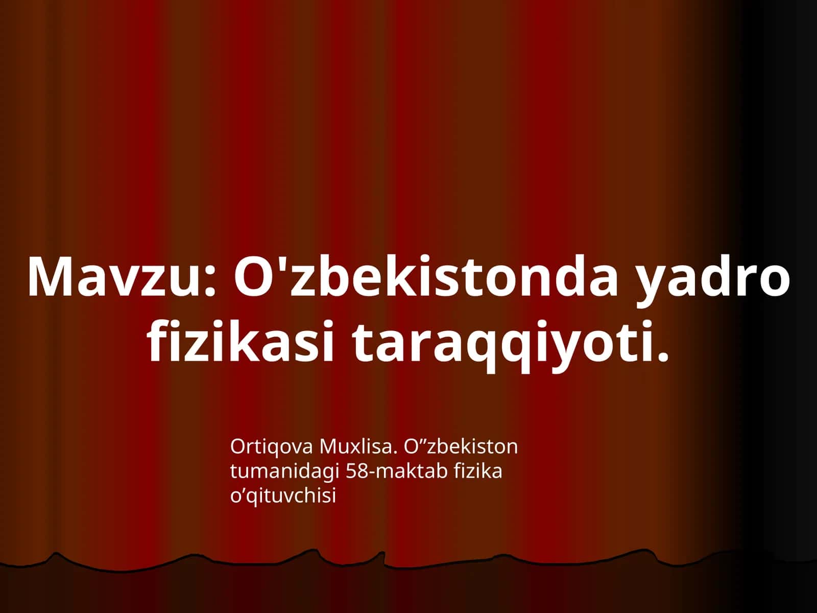 O'zbekistonda yadro fizikasi taraqqiyoti
