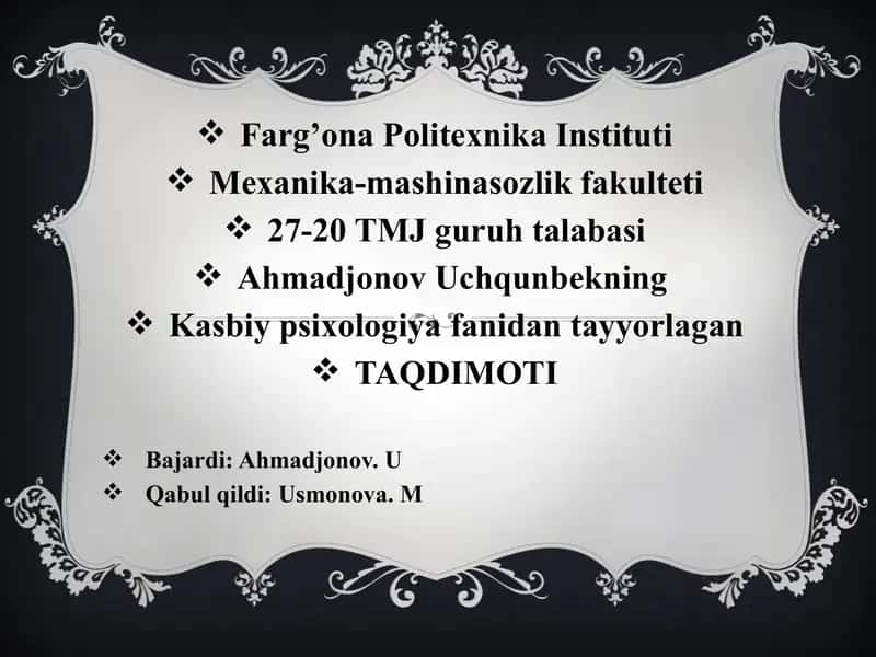 Shaxsiy faoliyat