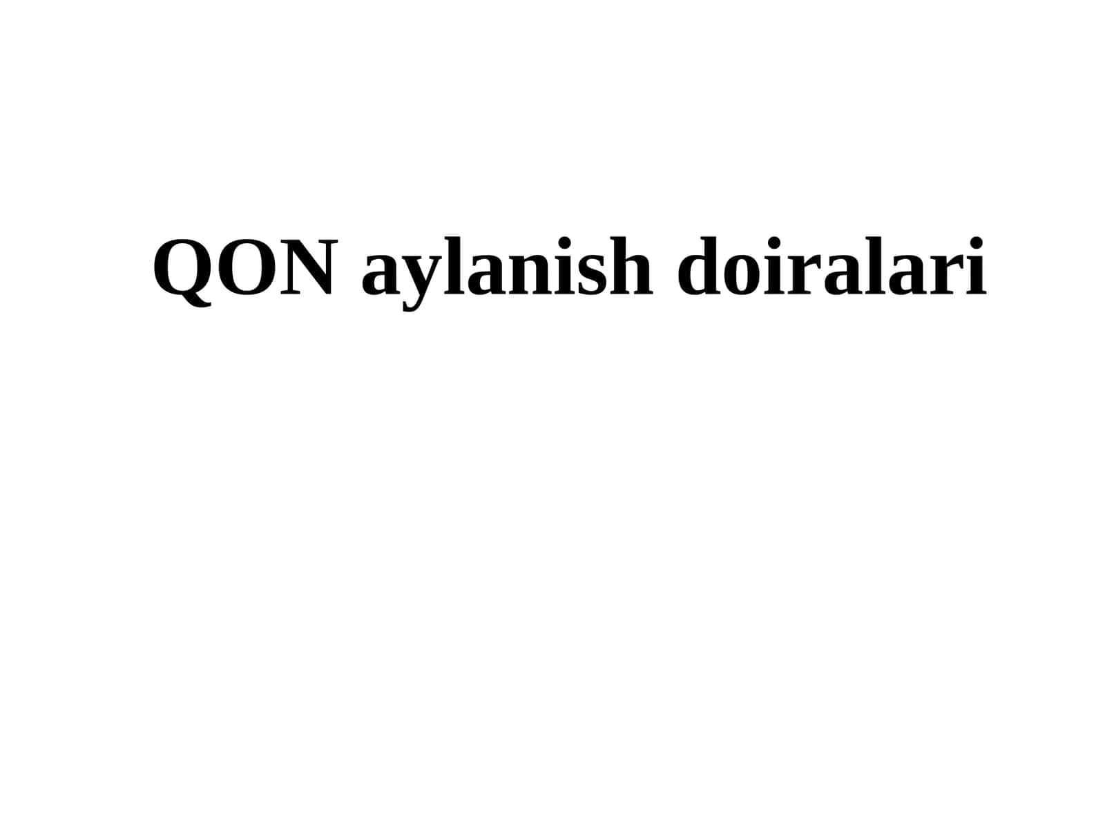 Kich qon aylanish doirasi