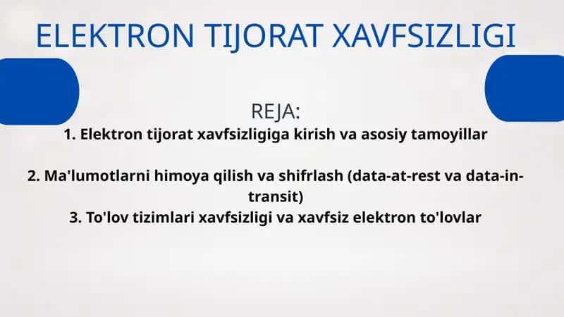 Elektron Tijorat Xavfsizligi