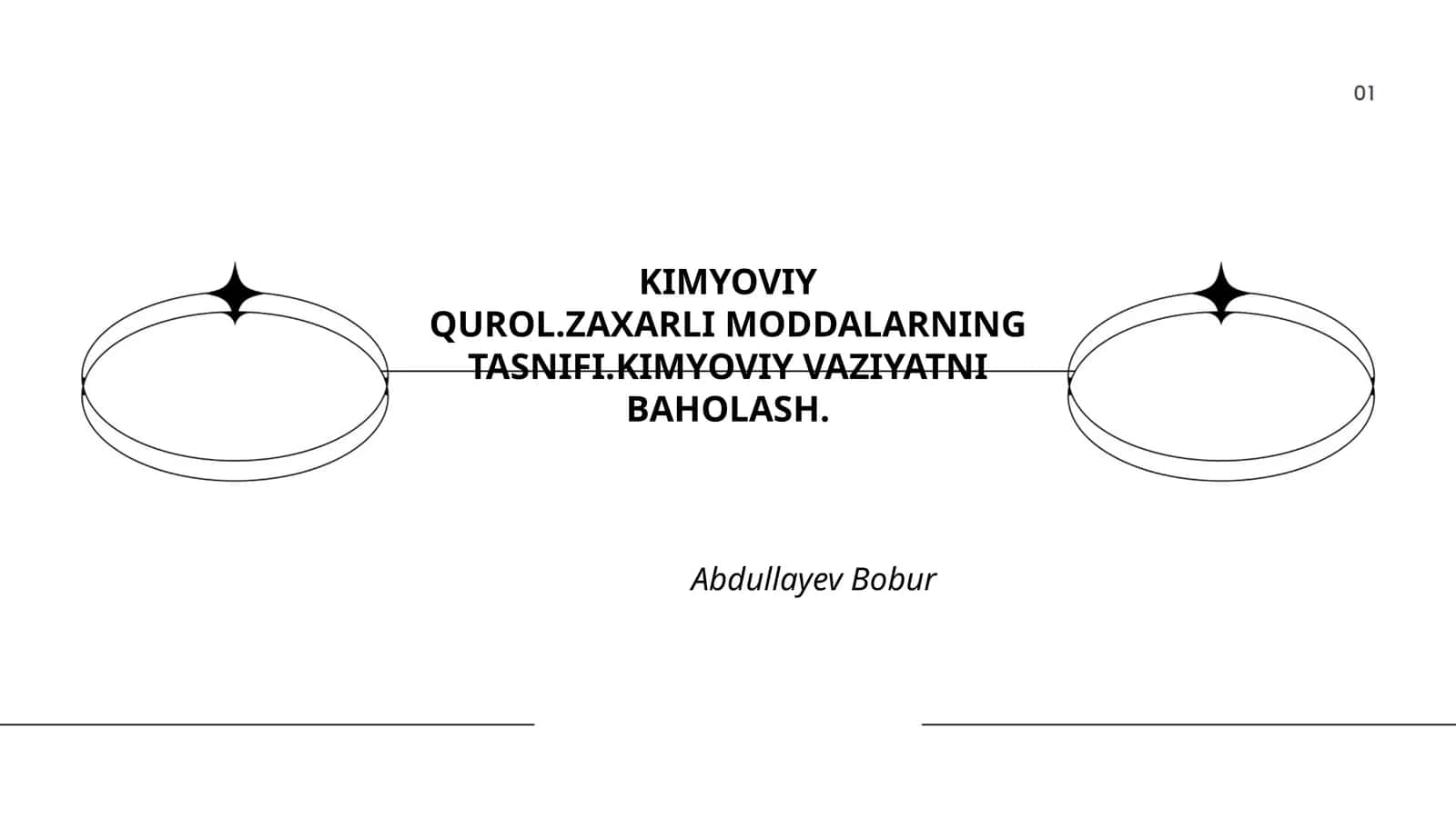 KIMYOVIY QUROL.ZAXARLI MODDALARNING TASNIFI.KIMYOVIY VAZIYATNI BAHOLASH