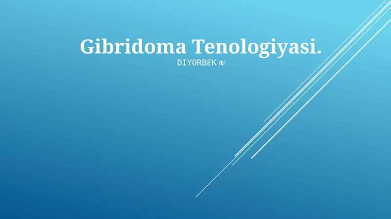 Gibridoma Tenologiyasi