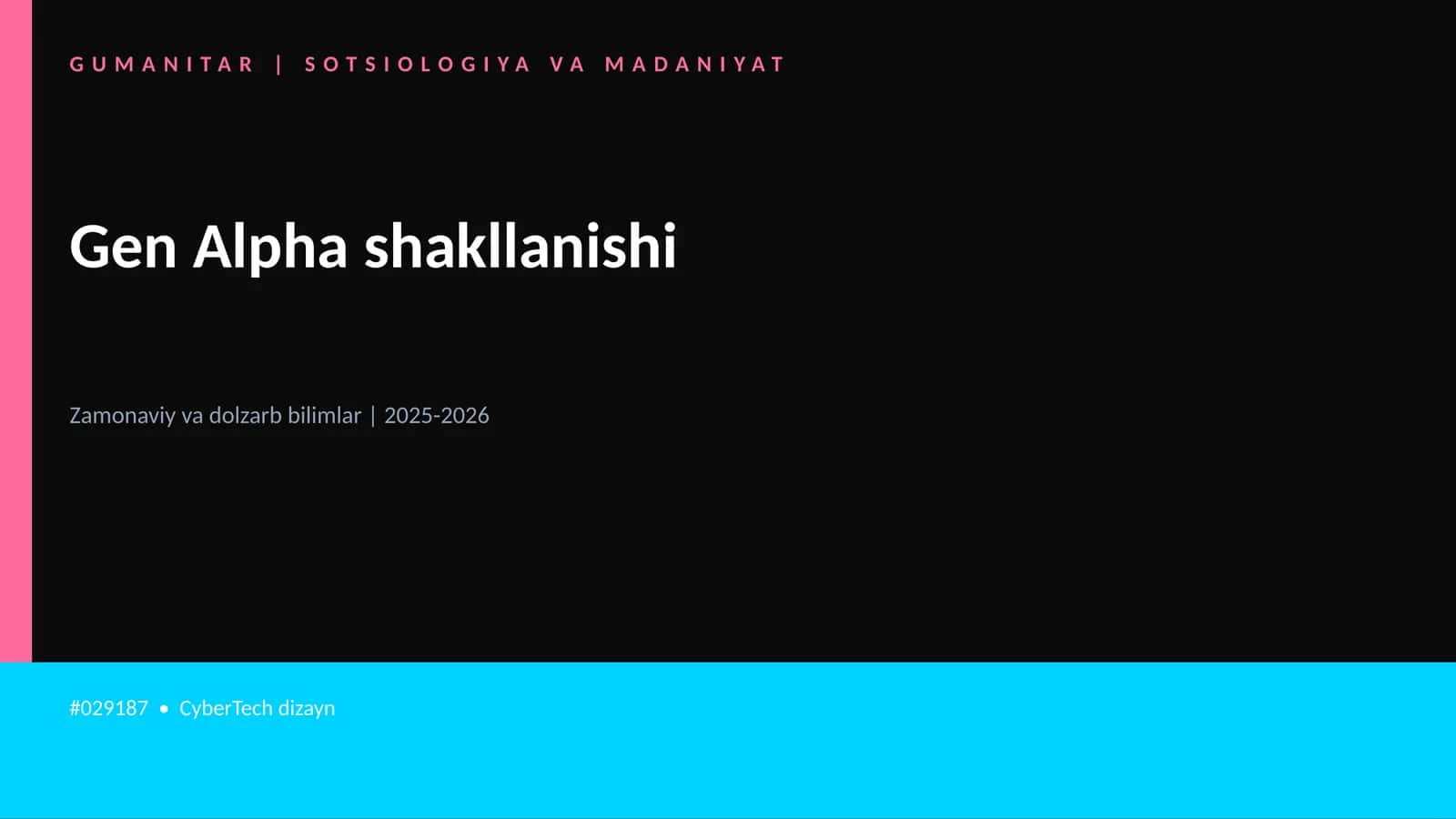 Gen Alpha shakllanishi