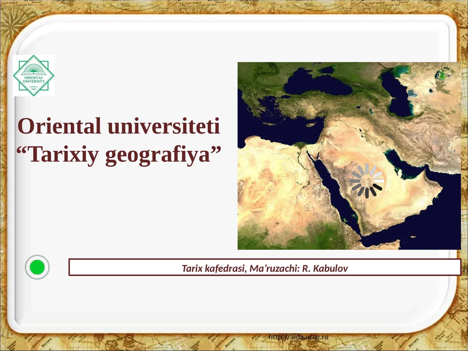 O‘rta Osiyoning o‘rta asrlardagi tarixiy geografiyasi