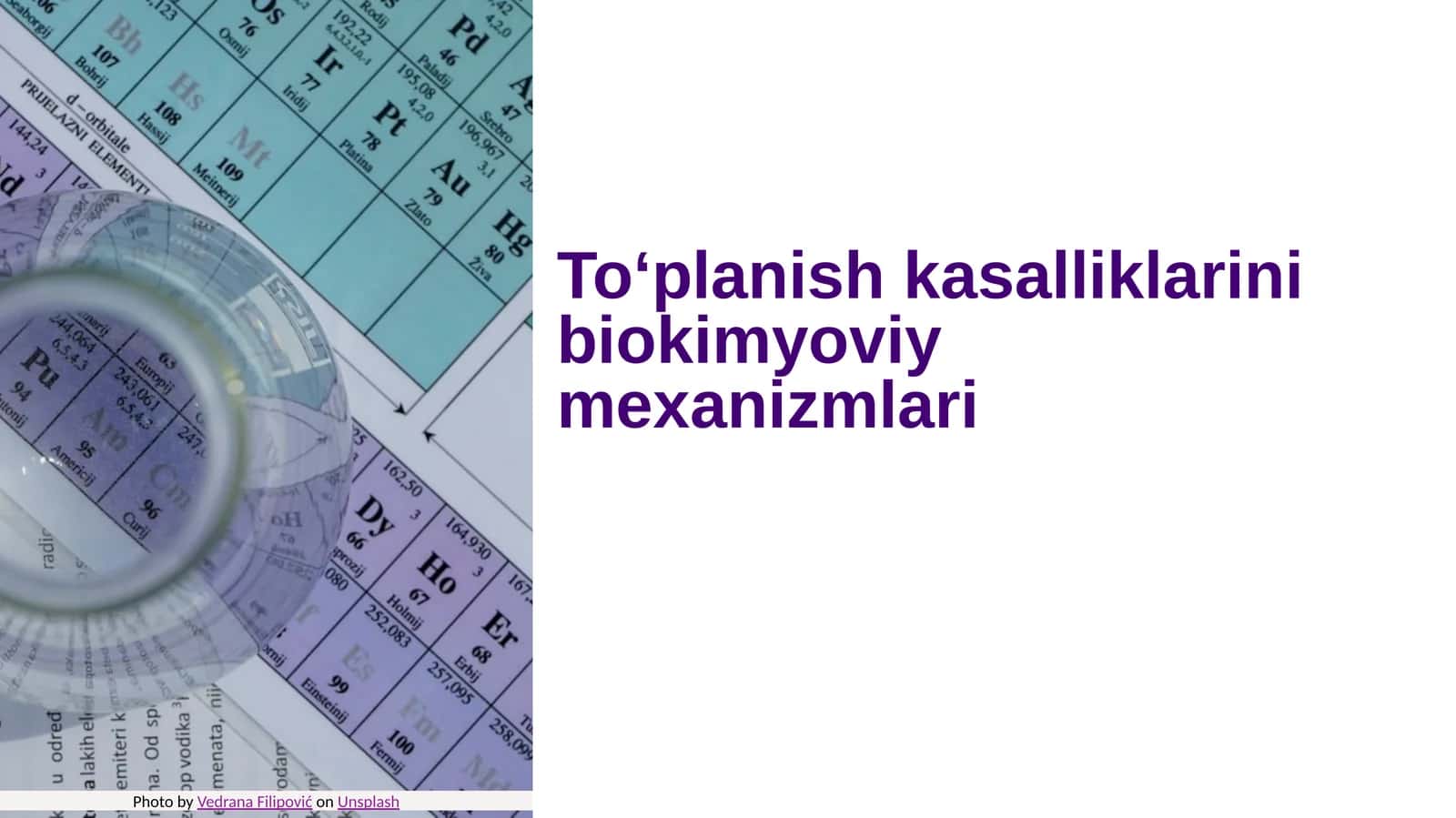 Toʻplanish kasalliklarini biokimyoviy mexanizmlari