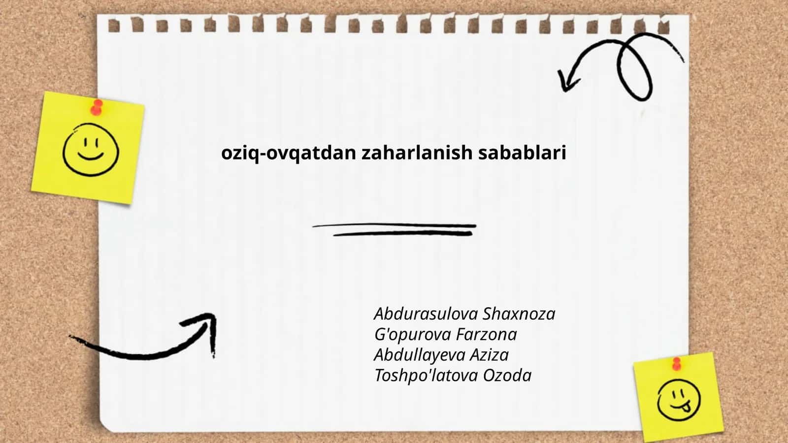 Buzilgan oziq-ovqatdan zaharlanish sabablari