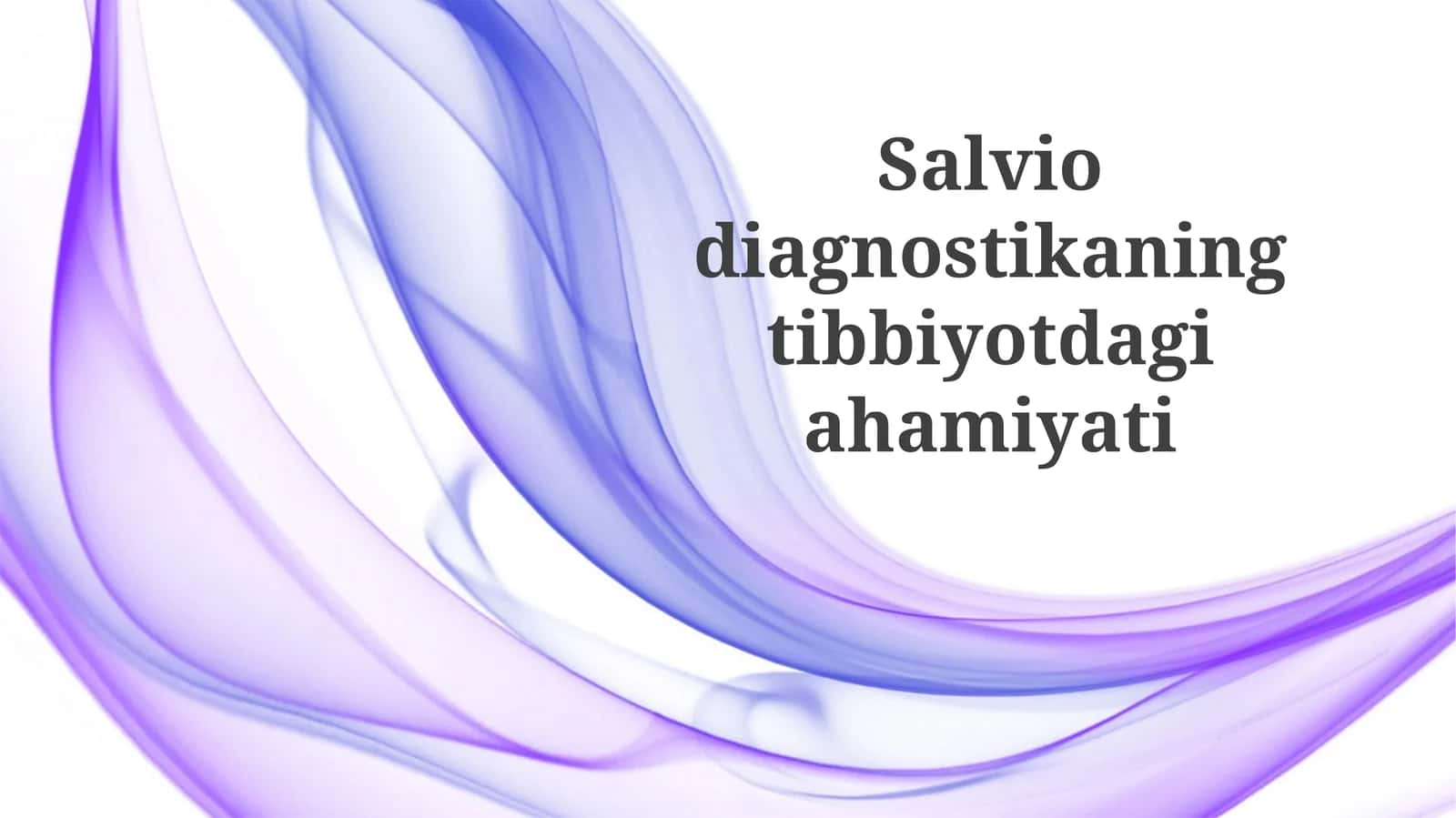 Salvio diagnostikasi