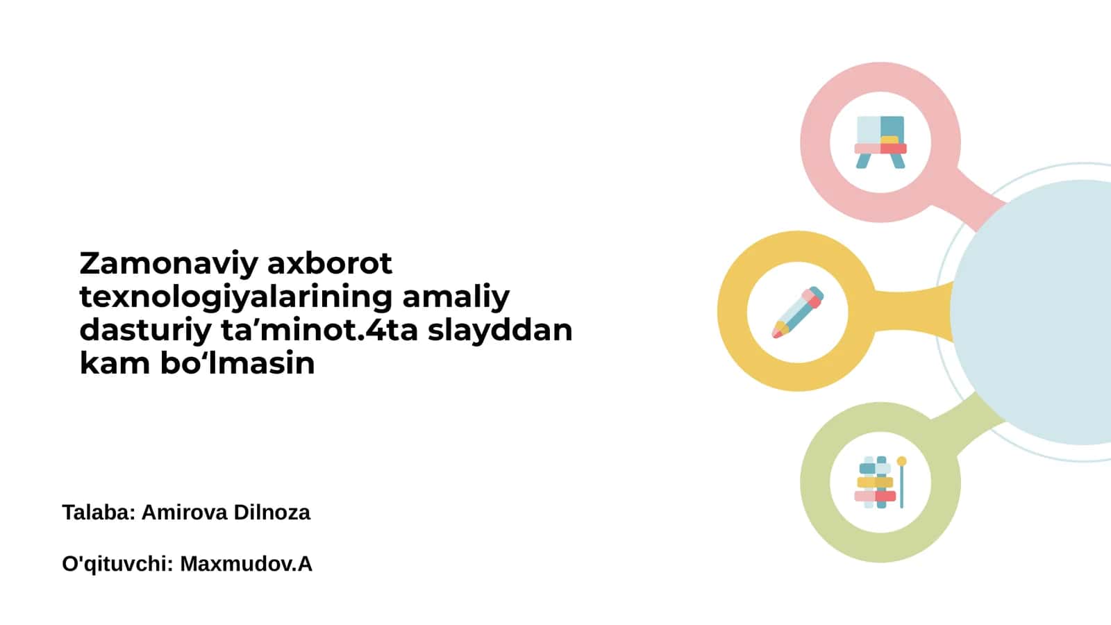 Zamonaviy Axborot Texnologiyalarining Asoslari