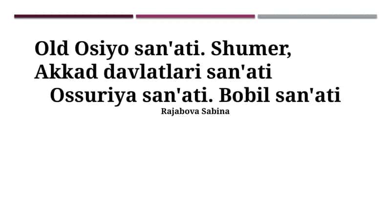 Bobil san'ati