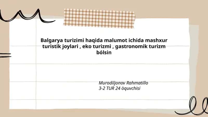 Balgarya turizimi