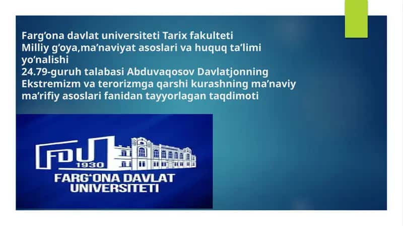 Экстремистик, террористик марказларнинг мақсади ва интилиши