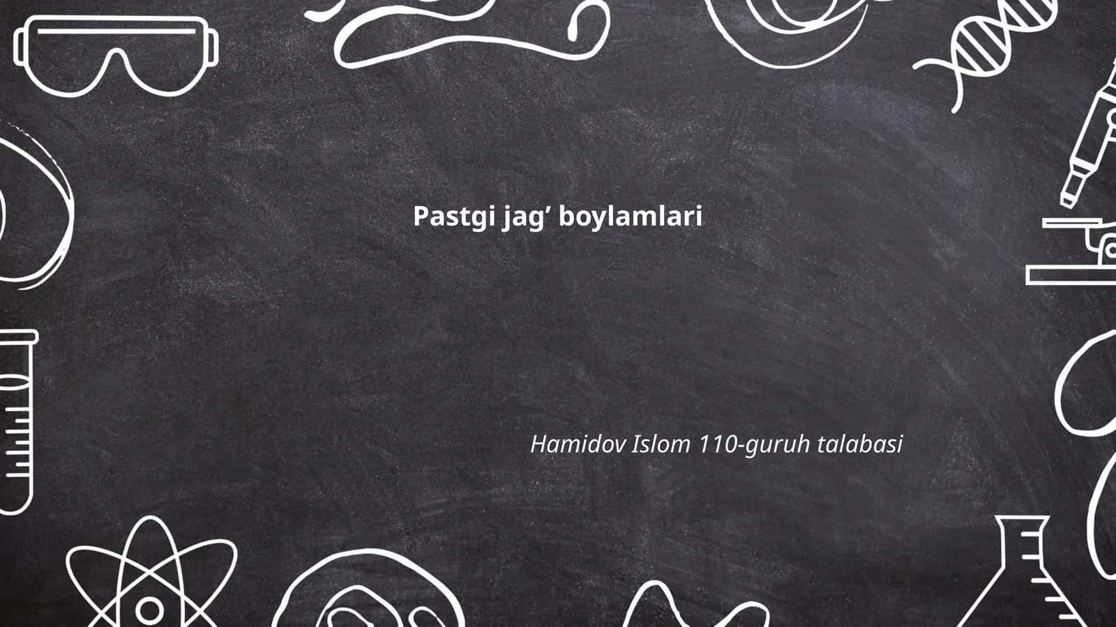 Pastgi jag’ boylamlari anatomiyasi