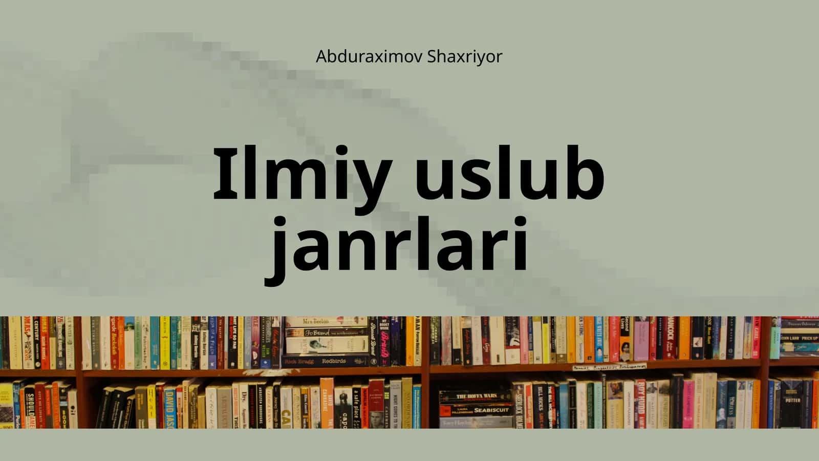 ilmiy uslub janrlari