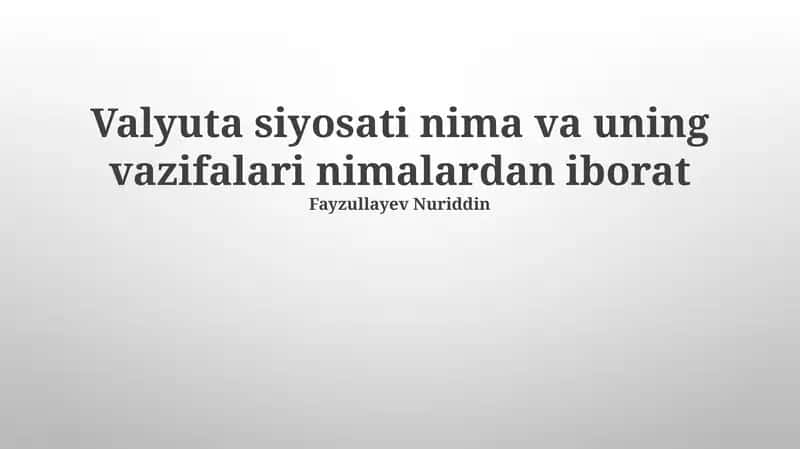 Pul-kredit siyosati vazifalari
