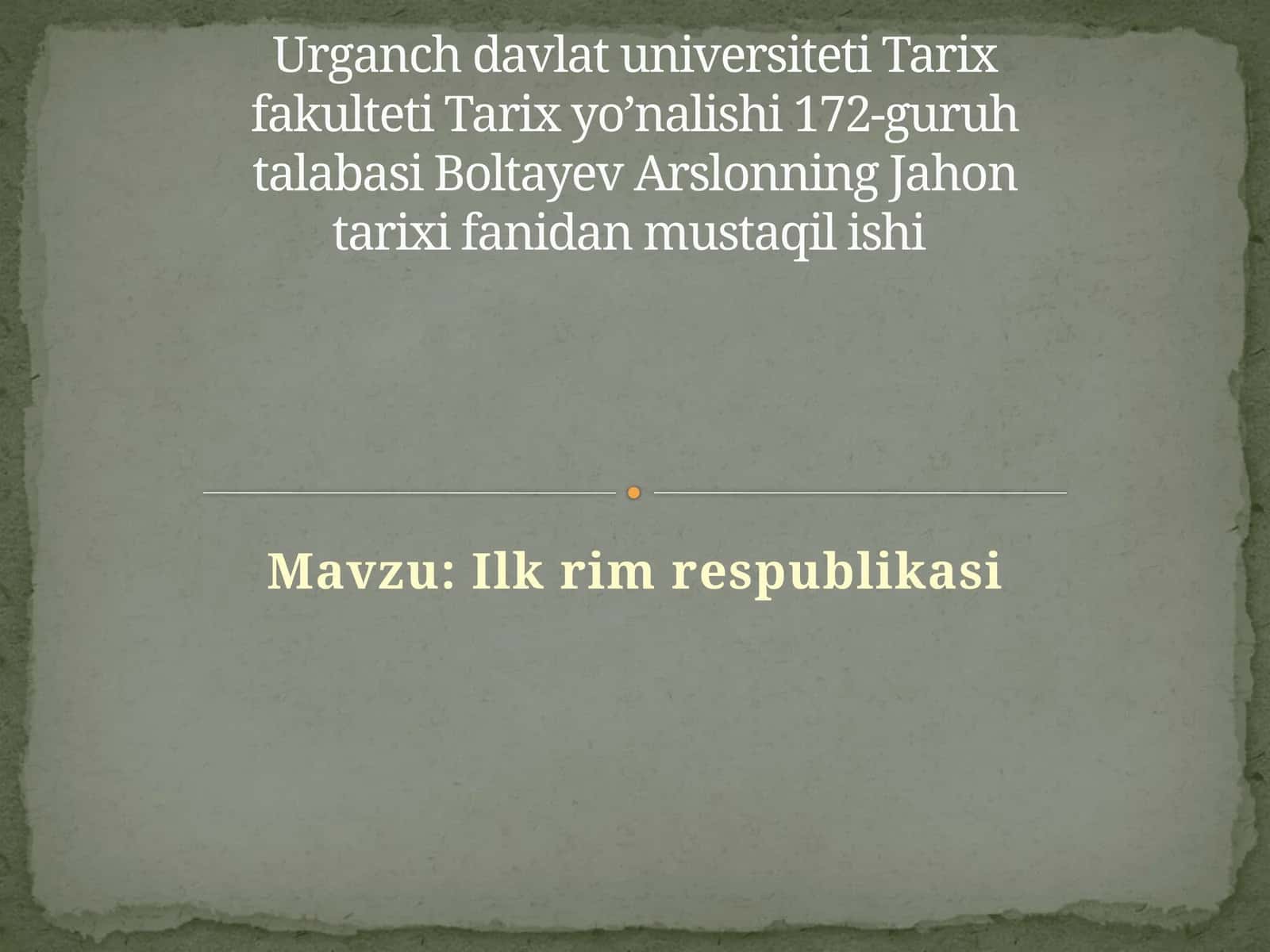 Ilk rimrespublikasi