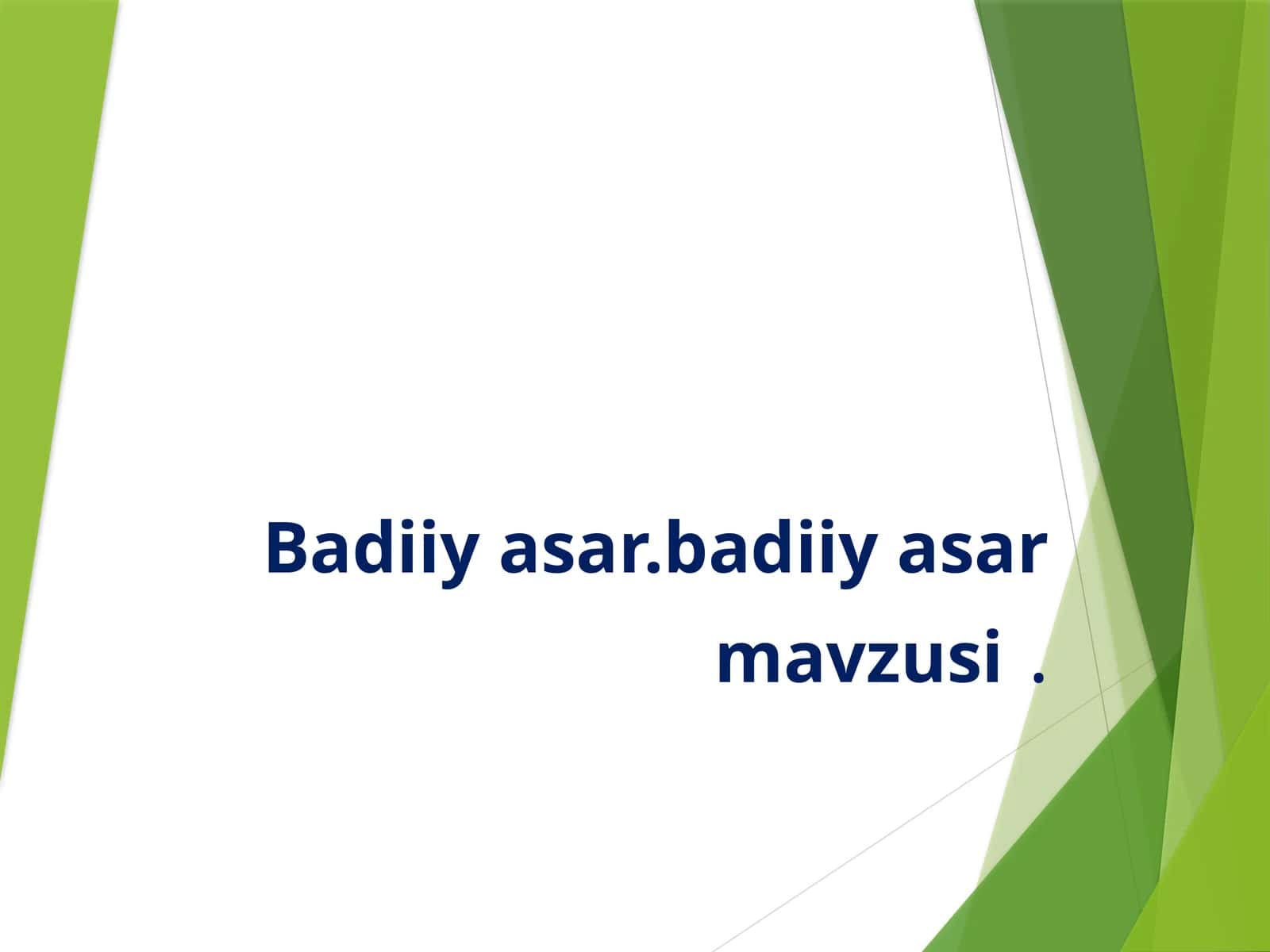 Badiiy asar. Badiiy asar mavzusi