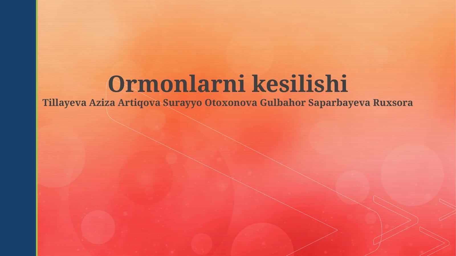 Ormonlarni kesilishi