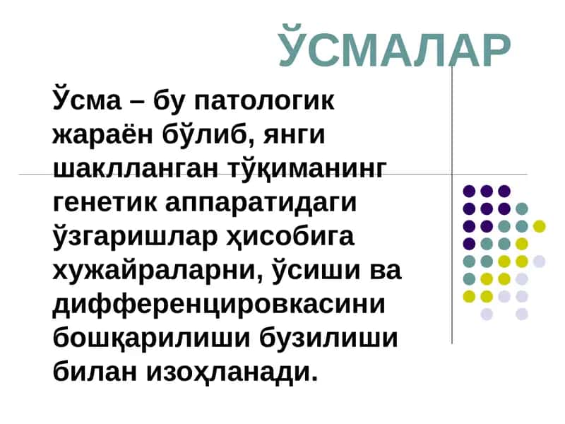 Ўсмалар