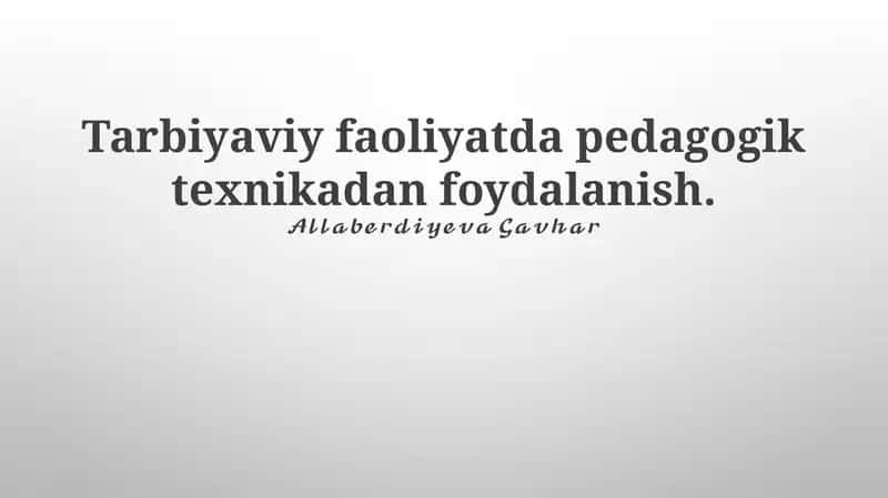 Texnologiyalar yordamida o'rganishni baholash