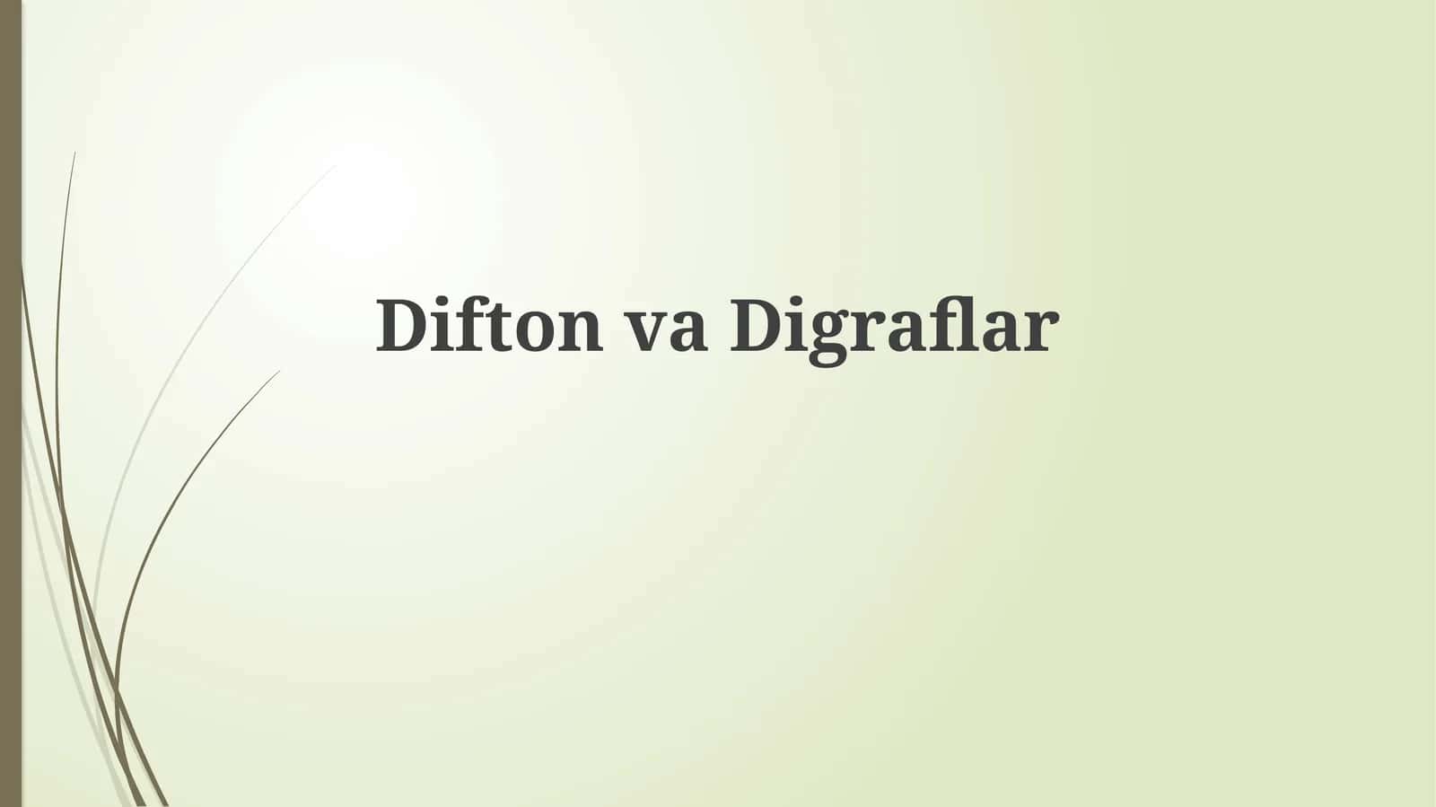 DiftonvaDigraflar