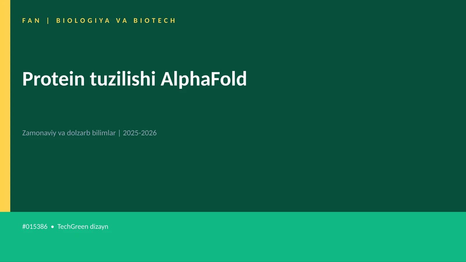 Protein tuzilishi AlphaFold