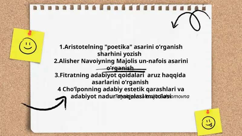 Choʻlponning adabiy estetik qarashlari va adabiyot nadur maqolasi mutolasi