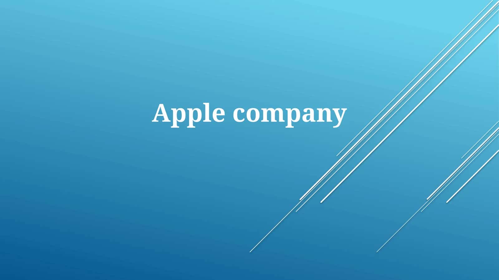 Apple company