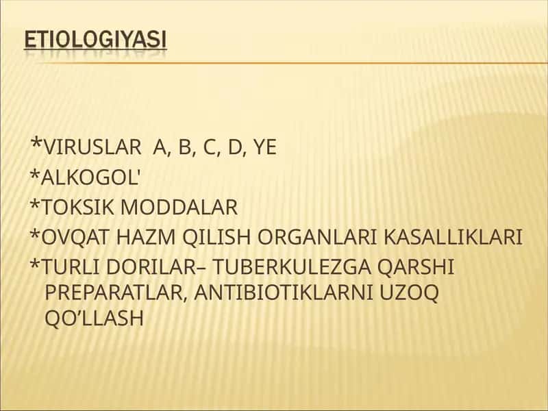 Viruslar A, B, C, D, ye