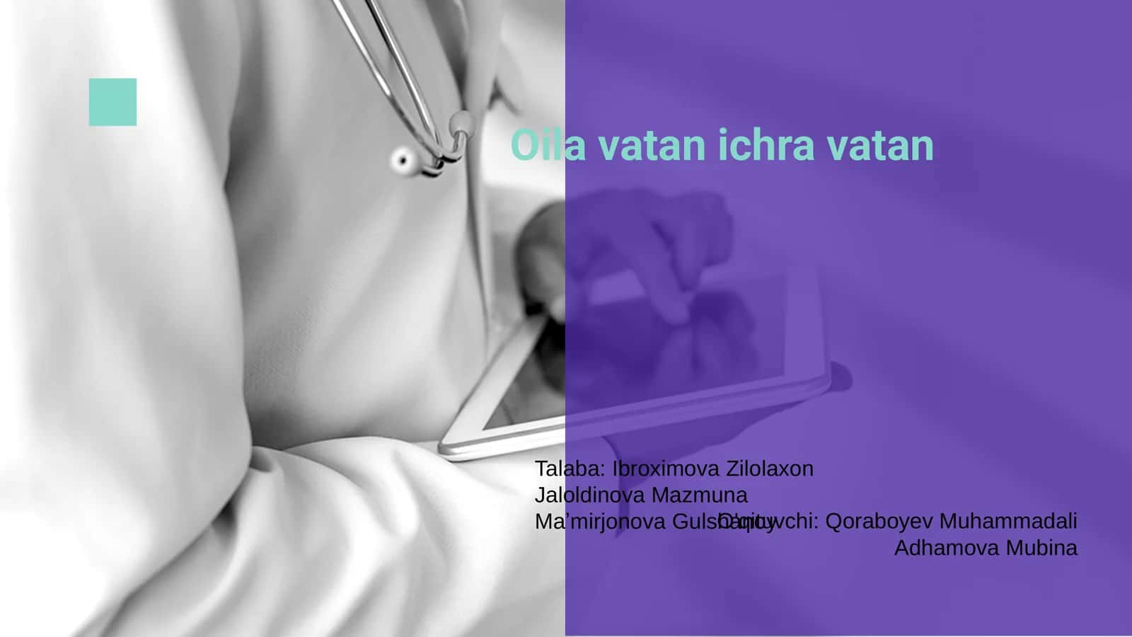 Oila vatan ichra vatan