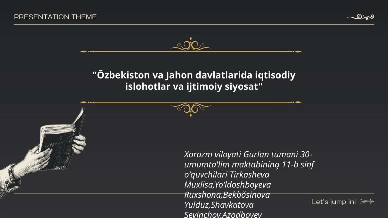 Õzbekiston va Jahon davlatlarida iqtisodiy islohotlar va ijtimoiy siyosat