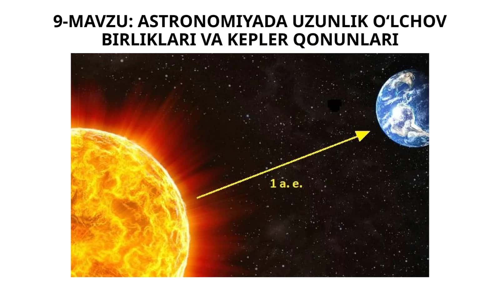 Astronomiyada uzunlik o'lchovlari