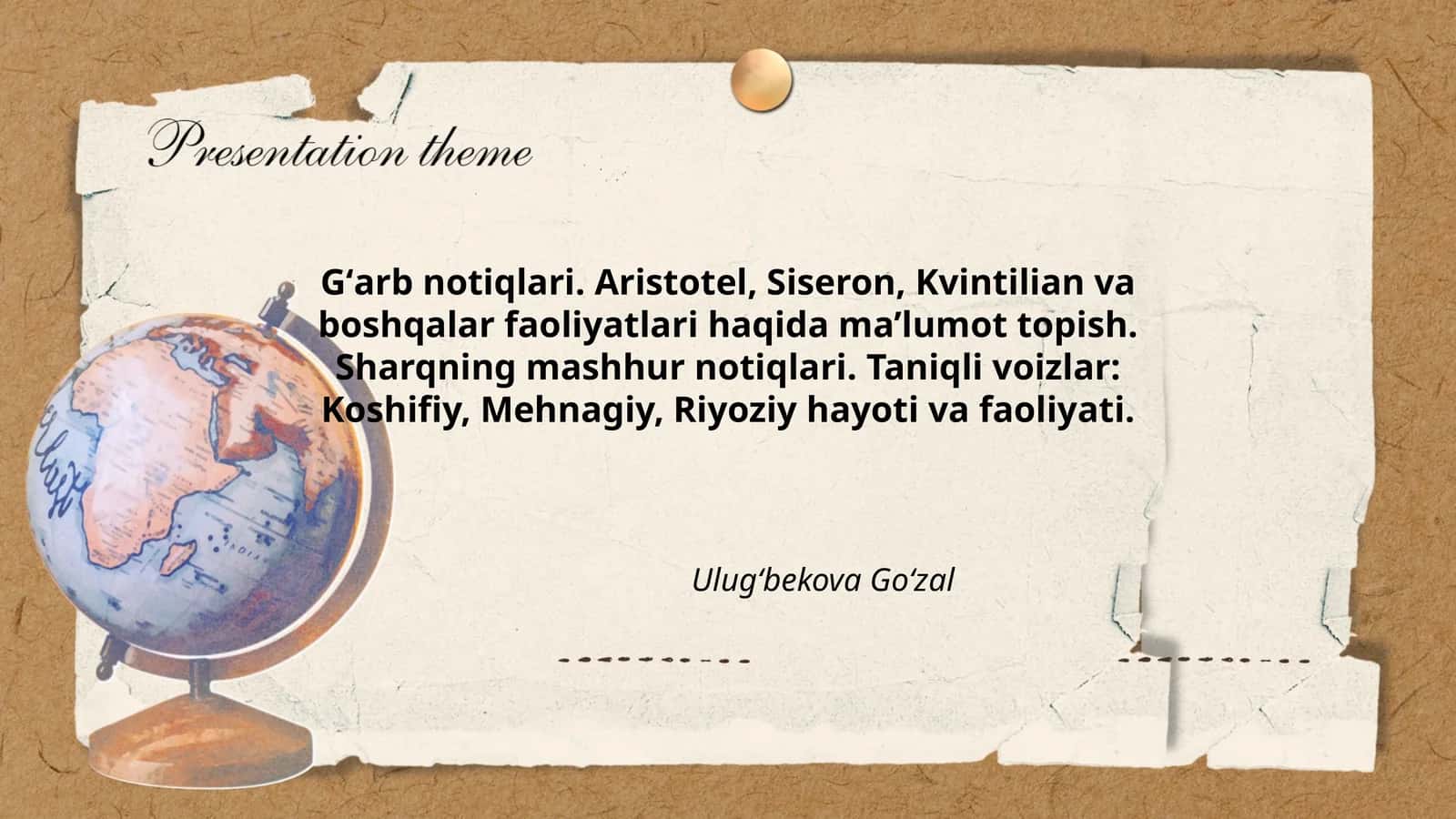 Gʻarb notiqlari. Aristotel, Siseron, Kvintilian va boshqalar faoliyatlari