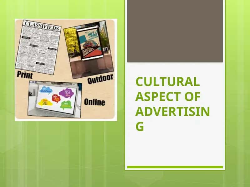 Cultural Aspect of Advertising