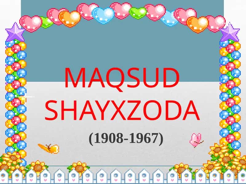 Maqsud Shayxzoda