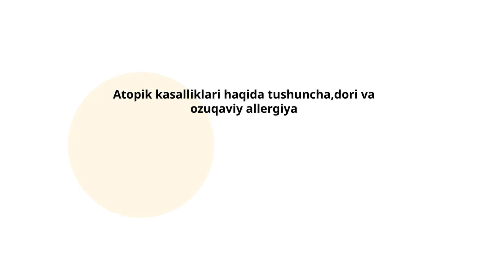 Atopik dermatit kasalligining sabablari