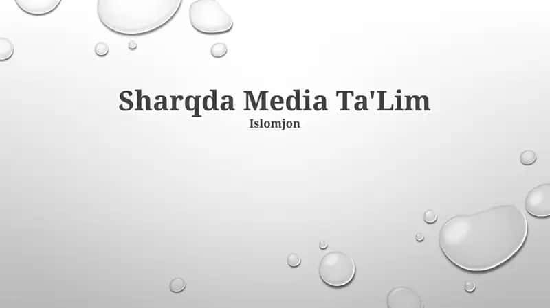 Sharqda Media Ta'lim