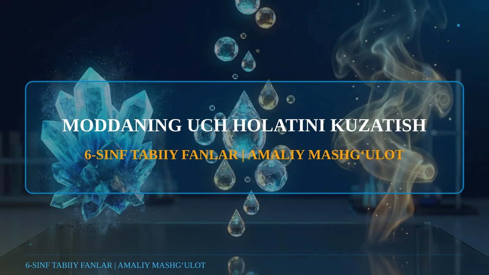 MODDANING UCH HOLATINI KUZATISH