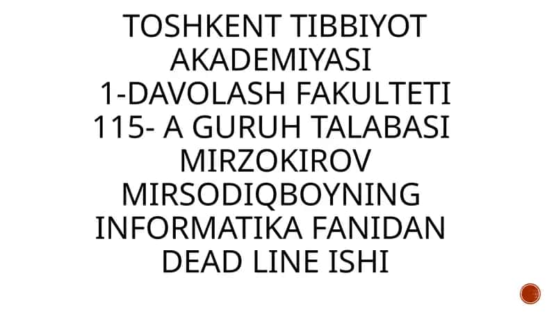 Ma’lumotlar omborini boshqarish tizimlari (MOBT)