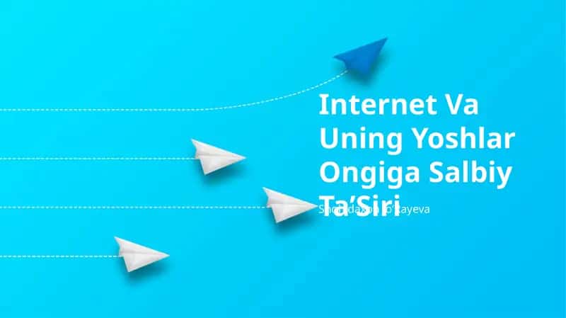 Internet Va Uning Yoshlar Ongiga Salbiy Ta’Siri