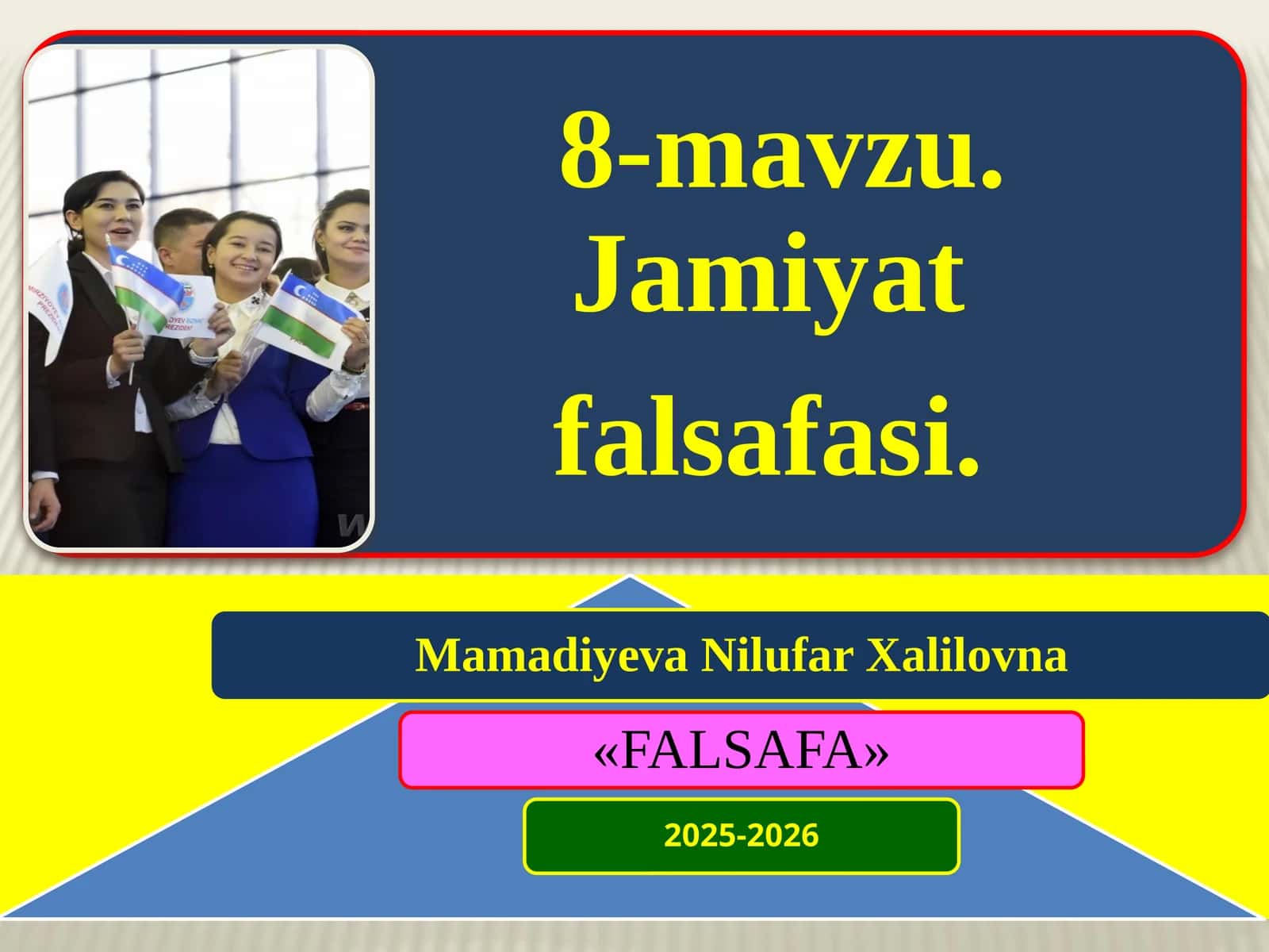 Jamiyattushunchasivauningfalsafiytahlili