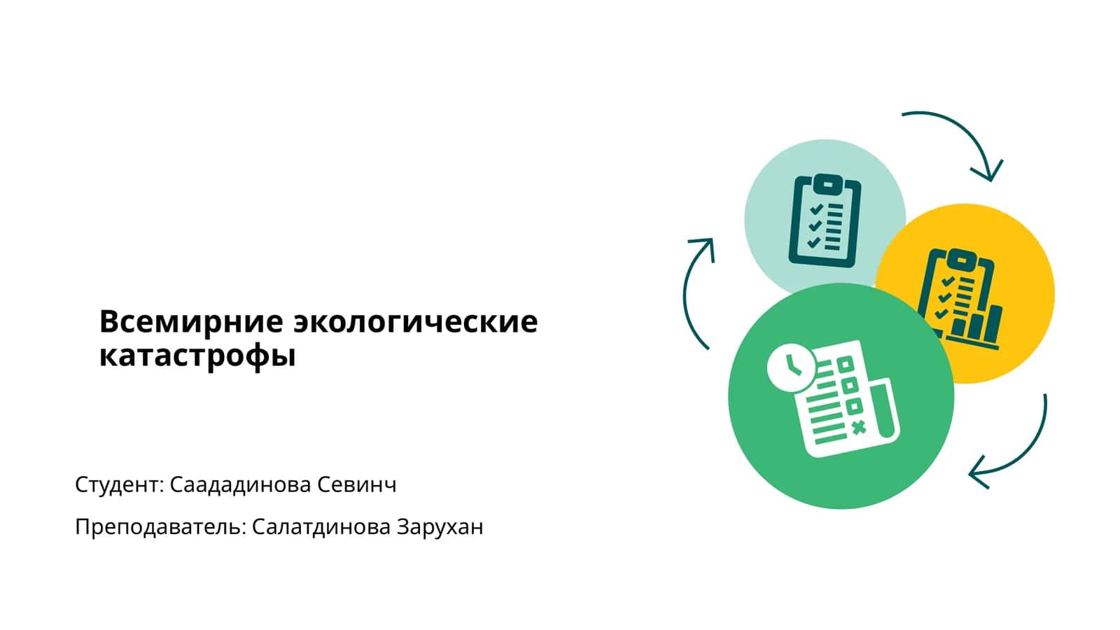 Всемирние экологические катастрофы